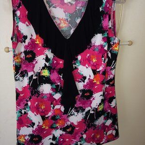 Floral Ruffle Dress Tank